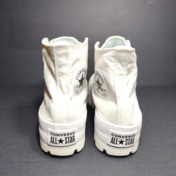 Converse Chuck Taylor All Star High Lugged White Platform Women Size 7.5 - Picture 7 of 10